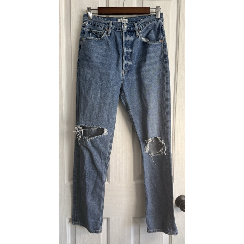 Citizens of Humanity Women’s Size 27 Straight Leg Sabine Distressed Jeans